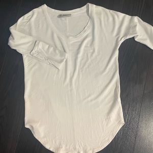 White oval neck ATHLETA XXS top.